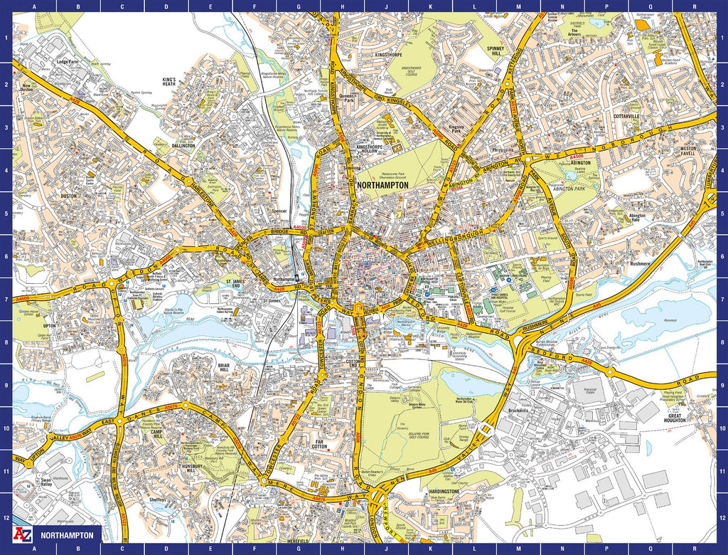 A to Z Map of Northampton 1000 Piece Jigsaw – Map Marketing