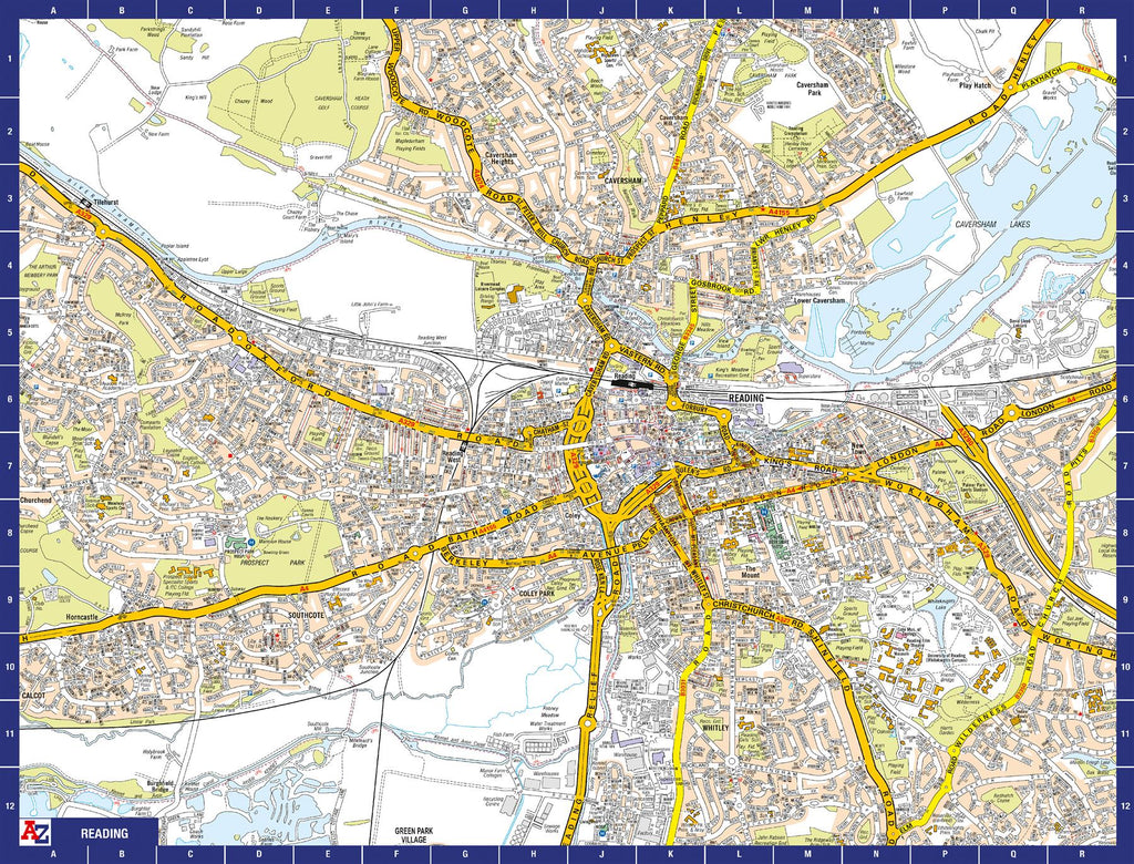 A to Z Map of Reading 1000 Piece Jigsaw – Map Marketing