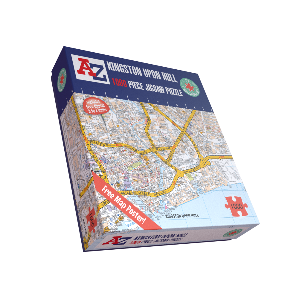 A to Z Map of Kingston Upon Hull 1000 Piece Jigsaw – Map Marketing