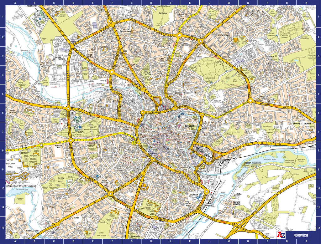 A to Z Map of Norwich 1000 Piece Jigsaw – Map Marketing