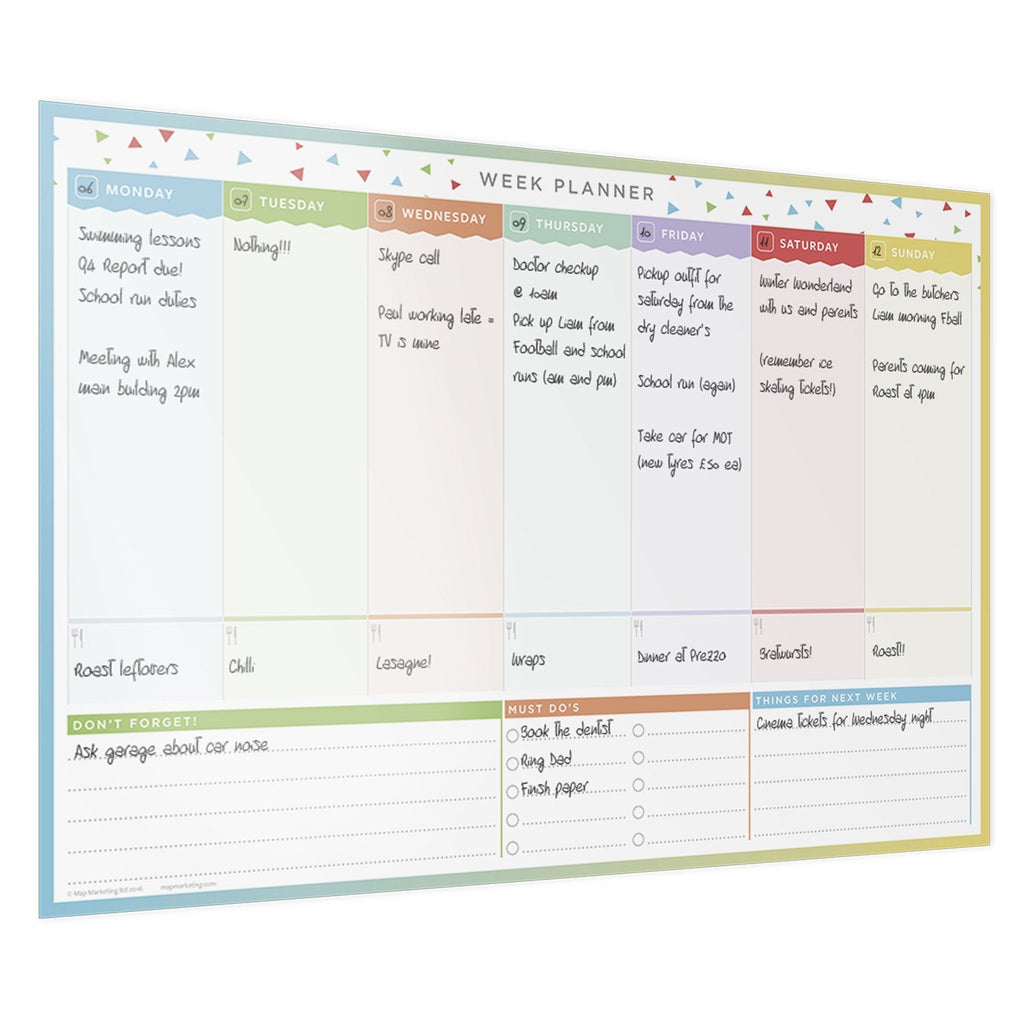 Buy a Weekly Wall Planner | Great for Students, Offices and Families ...