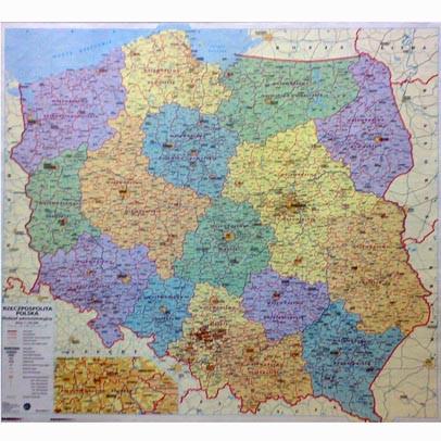 Polish Administrative Wall Map - Poland Map – Map Marketing